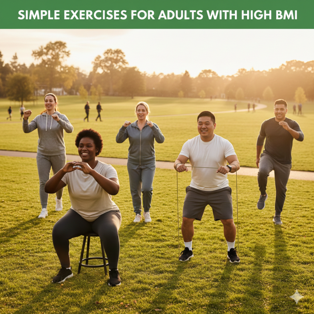 Simple Exercises for Adults with High BMI